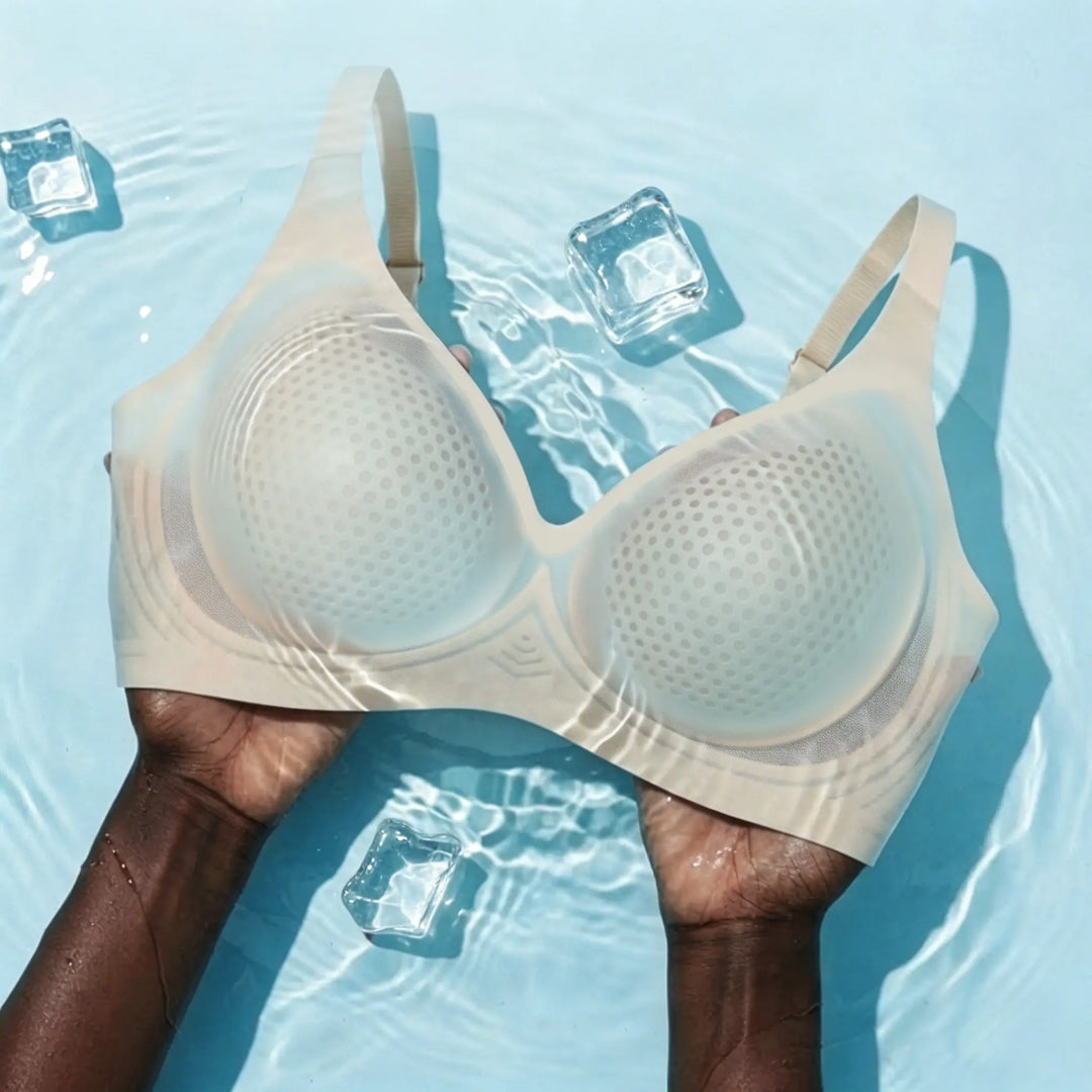 Women’s Ultra-Thin Seamless Wireless Bra with Deep V Neck