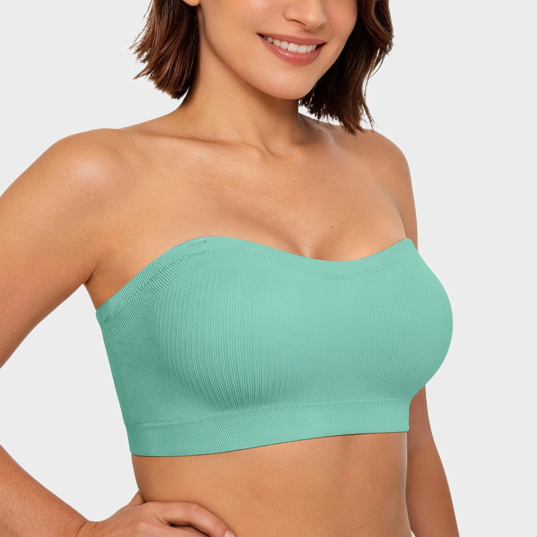 Non-Slip Bandeau Seamless Wireless Strapless Bra
