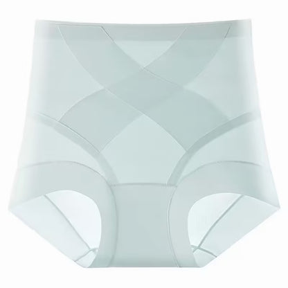 High-Waisted Cross-Front Tummy Control Invisible Briefs